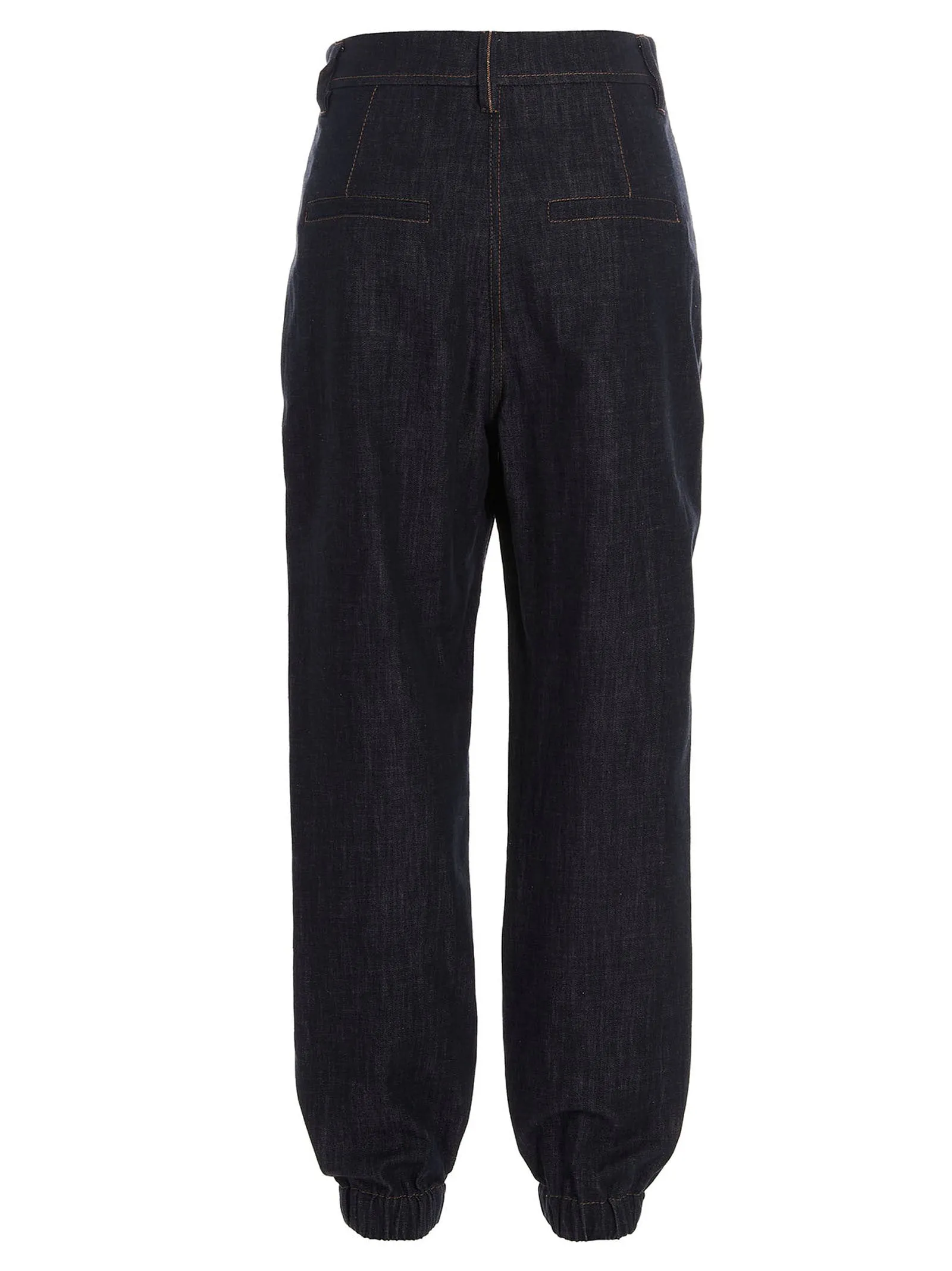 Brunello Cucinelli High Waist Tapered Leg Jeans