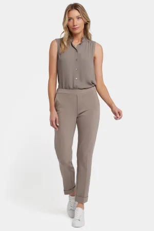 Cassidy Ankle Pull-On Trouser Pants - Saddlewood