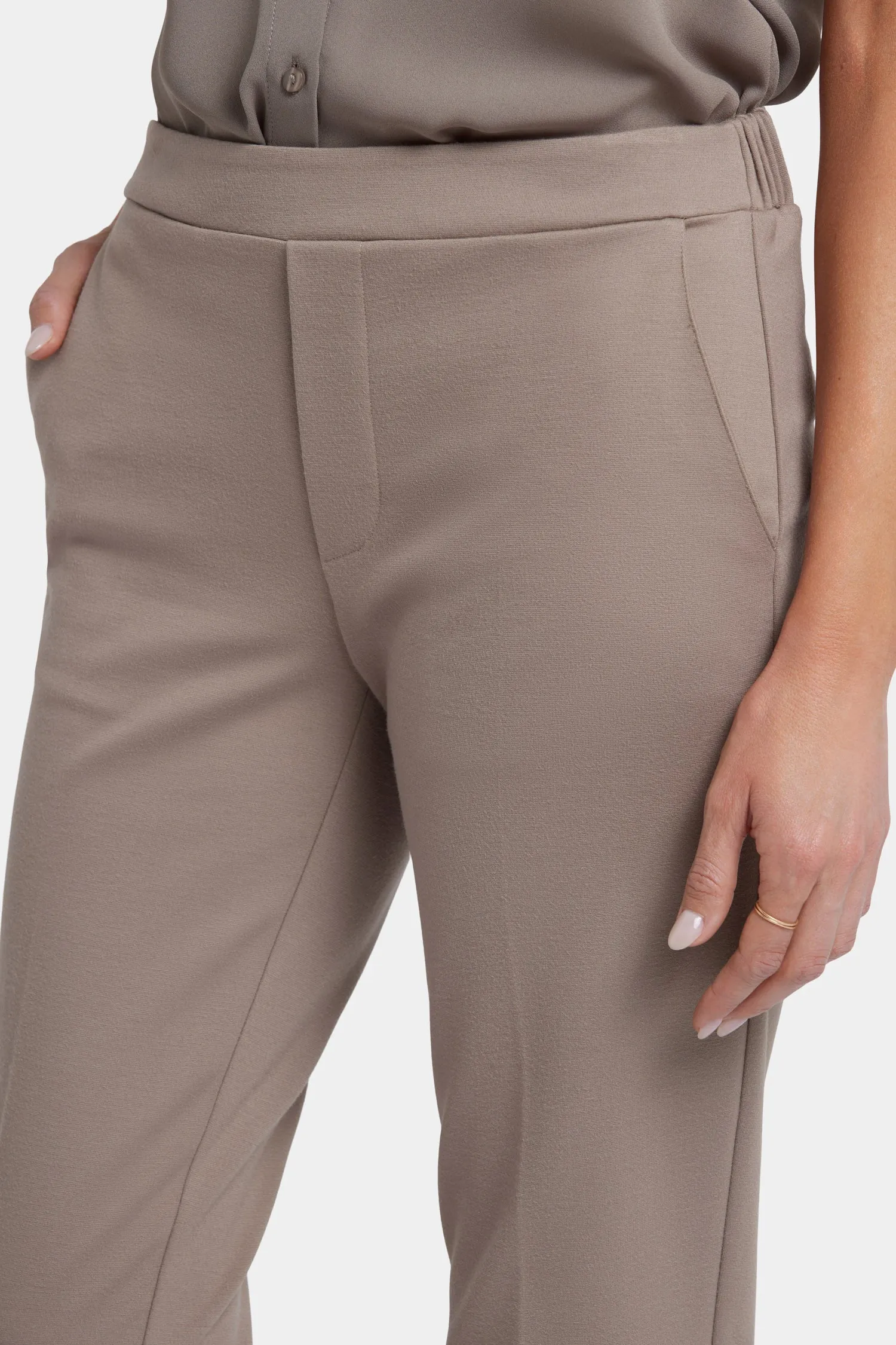 Cassidy Ankle Pull-On Trouser Pants - Saddlewood