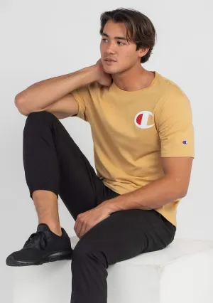 Champion Men’s C Logo Short Sleeve Tee Soft Terain