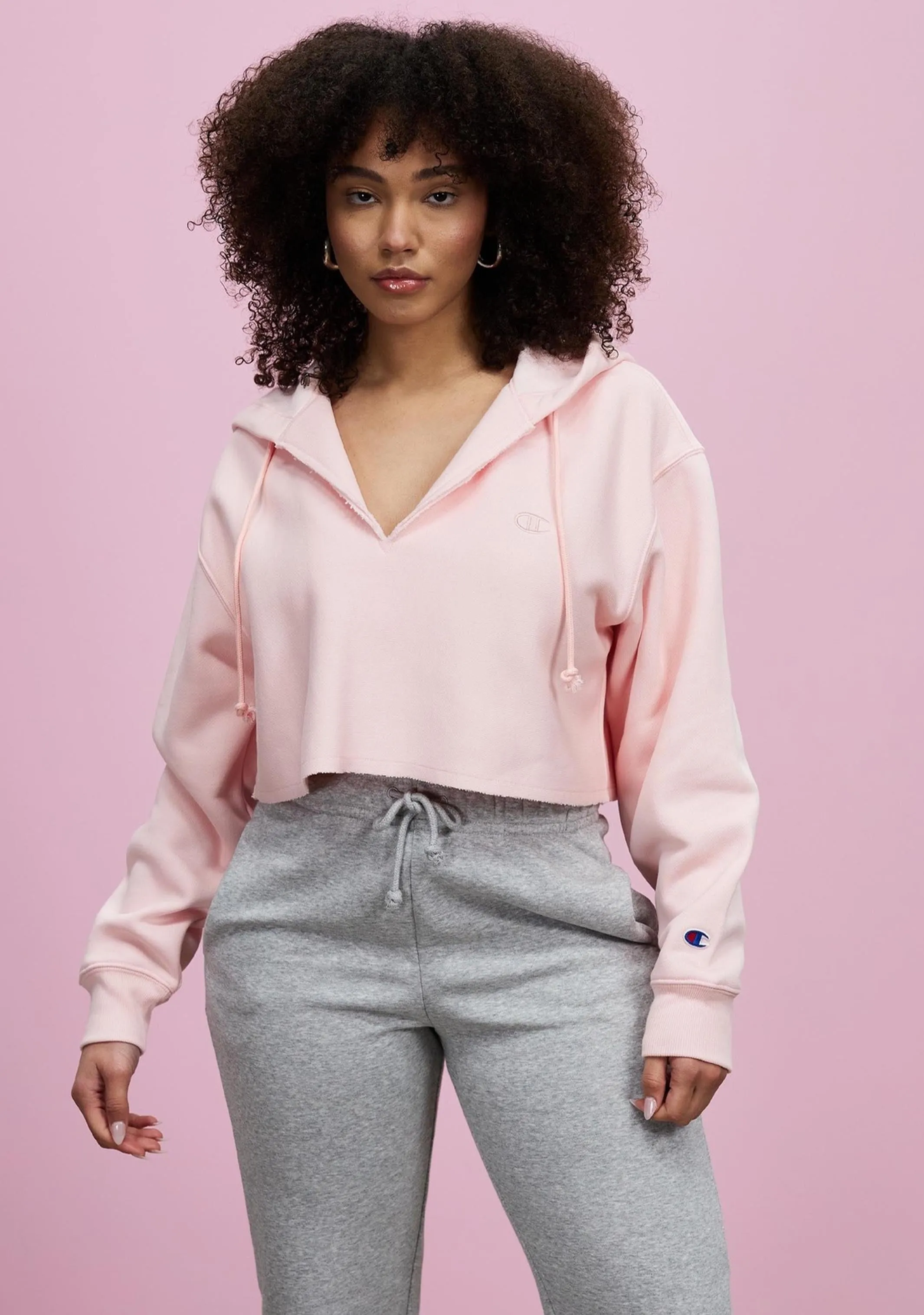 Champion Women's Reverse Weave Split Crop Hoodie