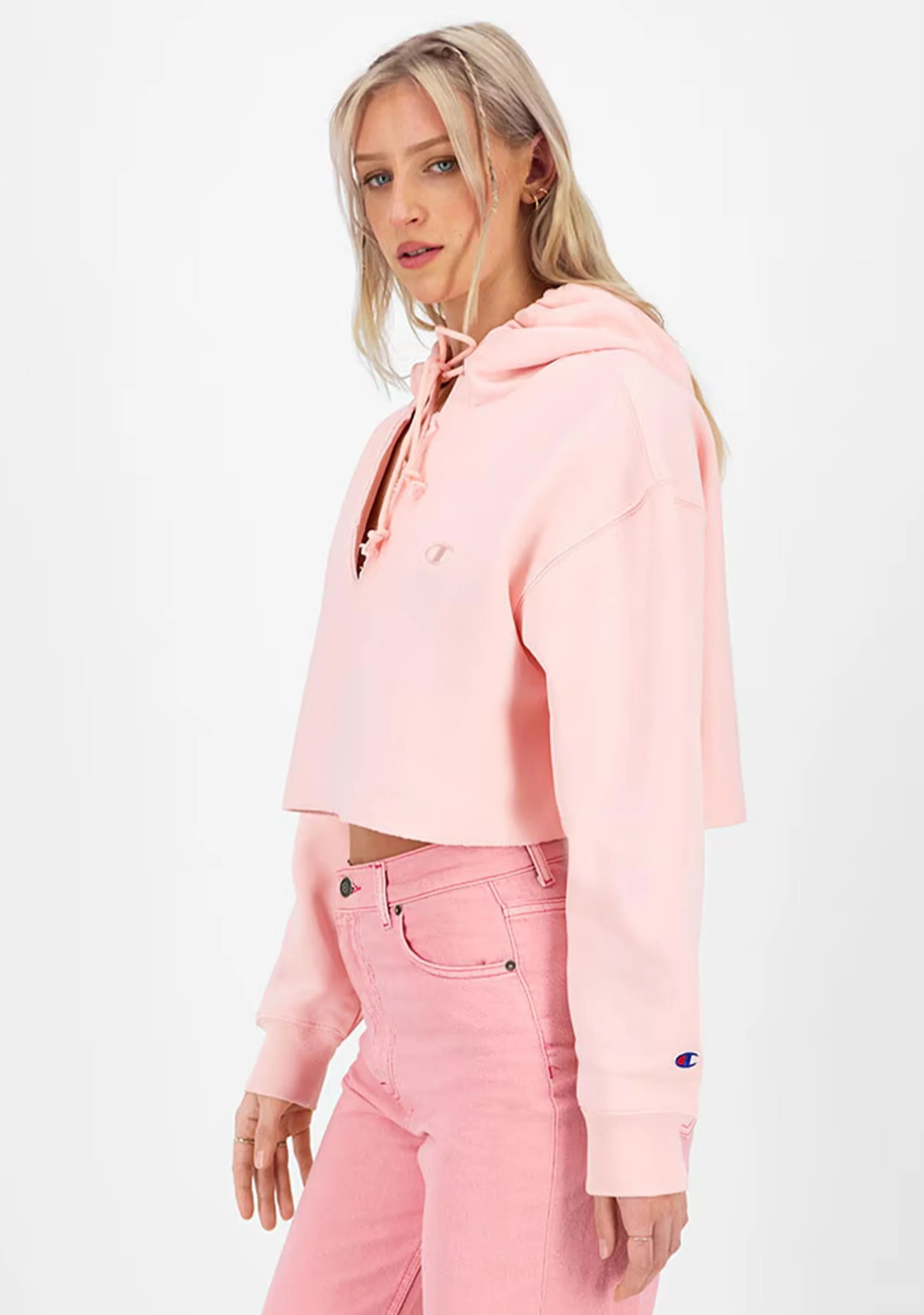 Champion Women's Reverse Weave Split Crop Hoodie
