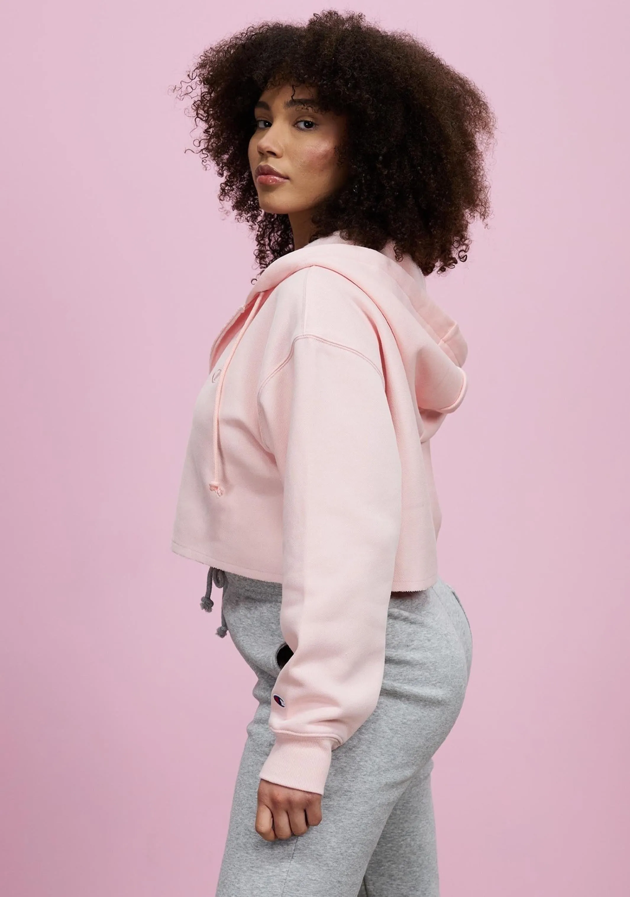 Champion Women's Reverse Weave Split Crop Hoodie