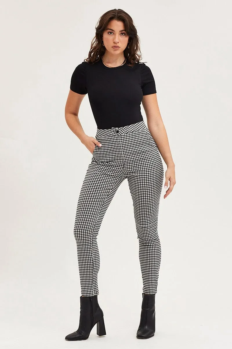 Check High Rise Leggings