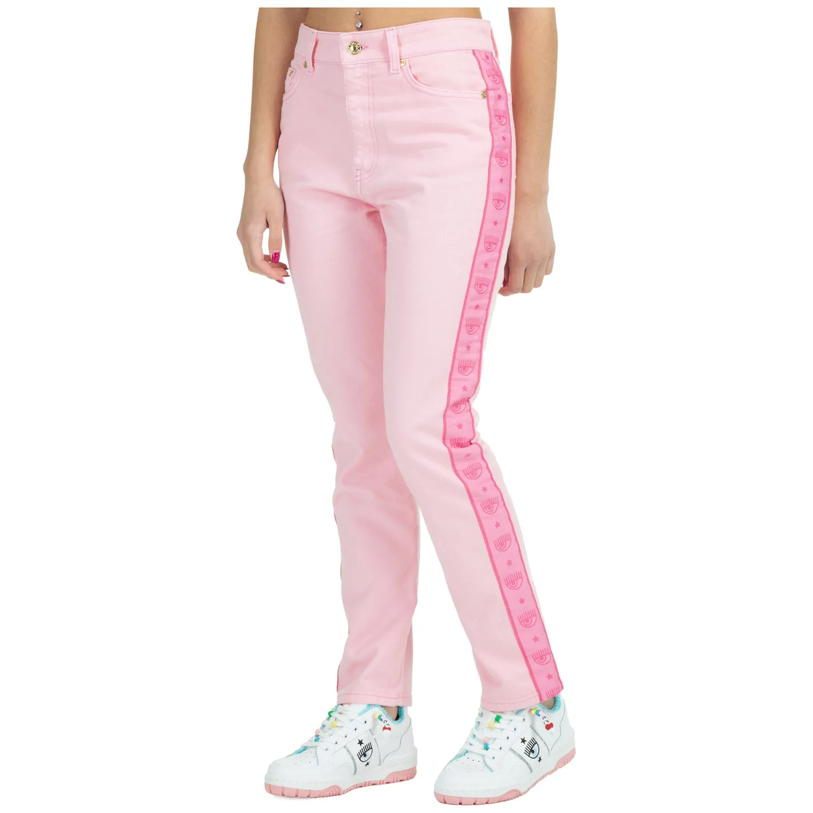 Chiara Ferragni Panelled Straight-Leg Jeans