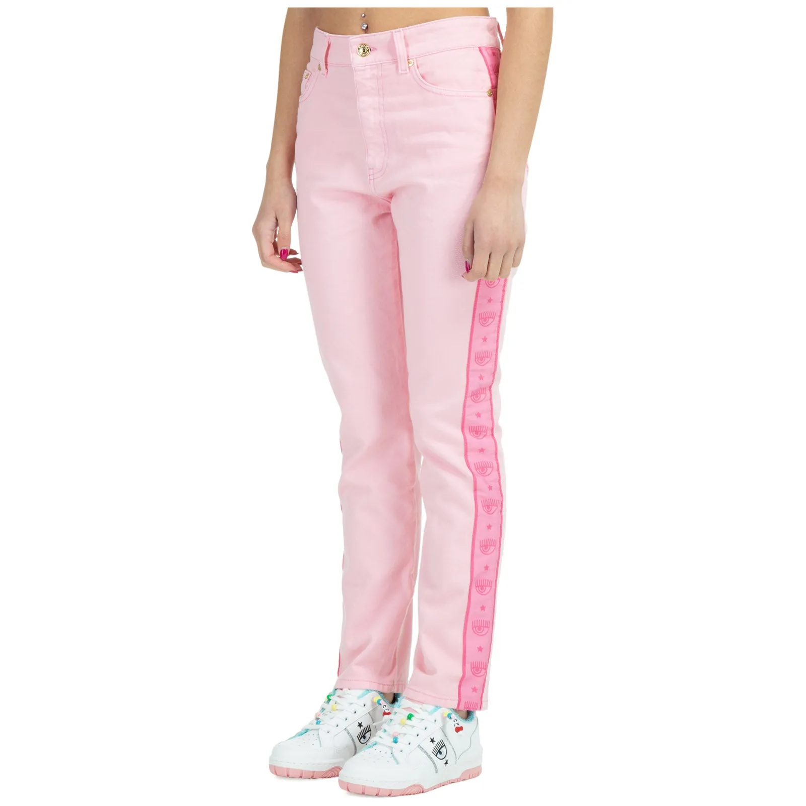 Chiara Ferragni Panelled Straight-Leg Jeans
