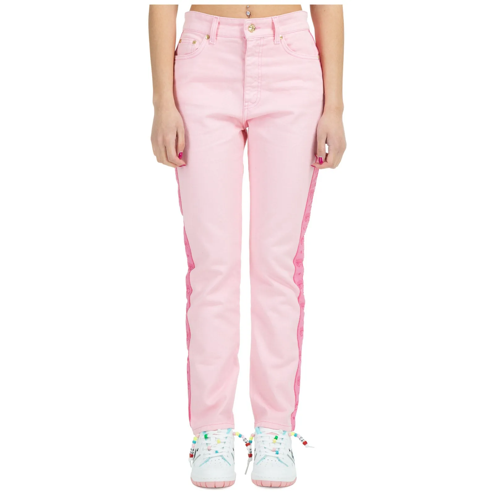 Chiara Ferragni Panelled Straight-Leg Jeans