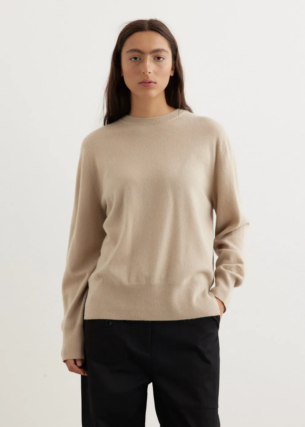Crew-Neck Cashmere Knit