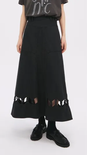 Cut Out Trims Skirt