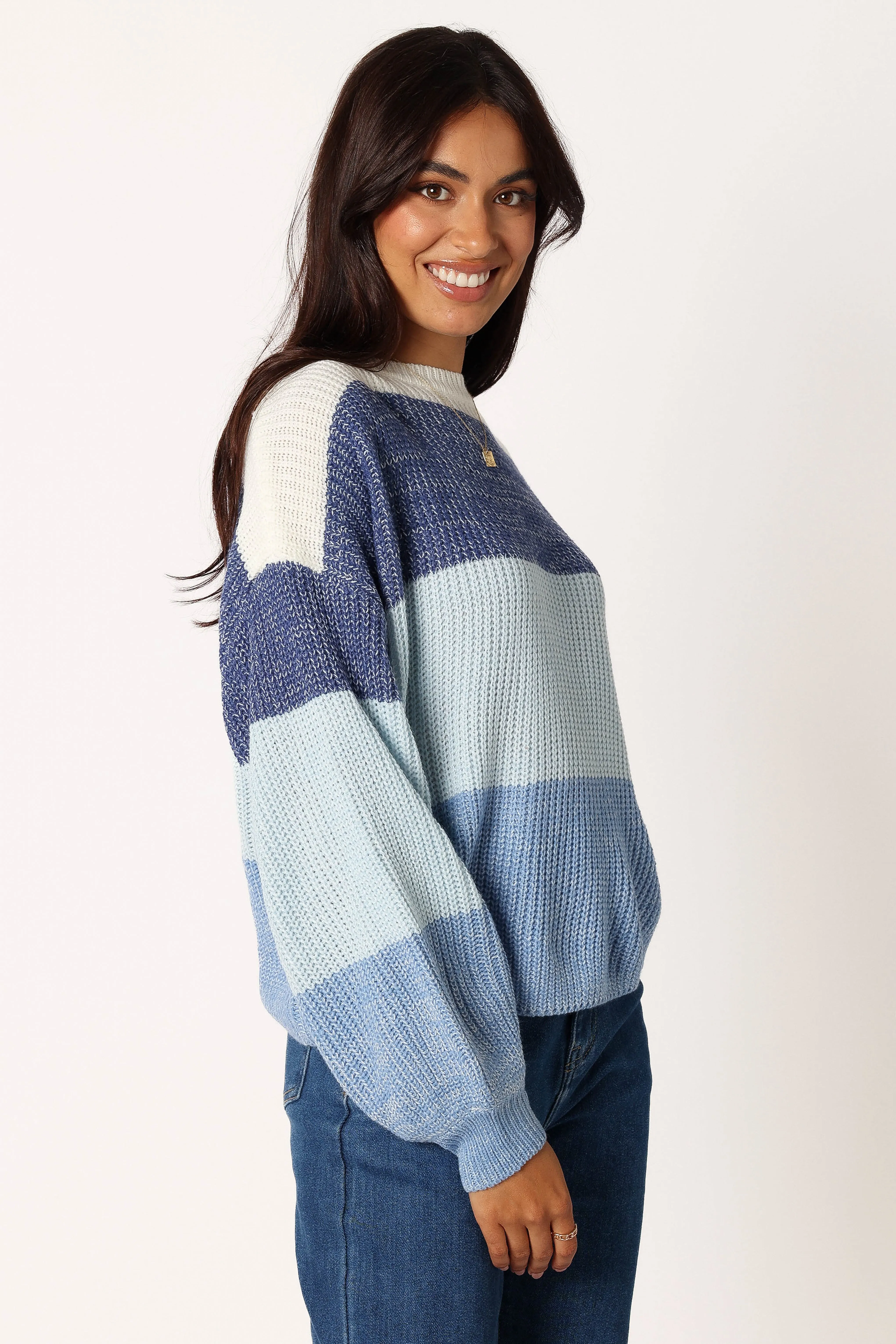 Danielle Knit Sweater - Blue Multi