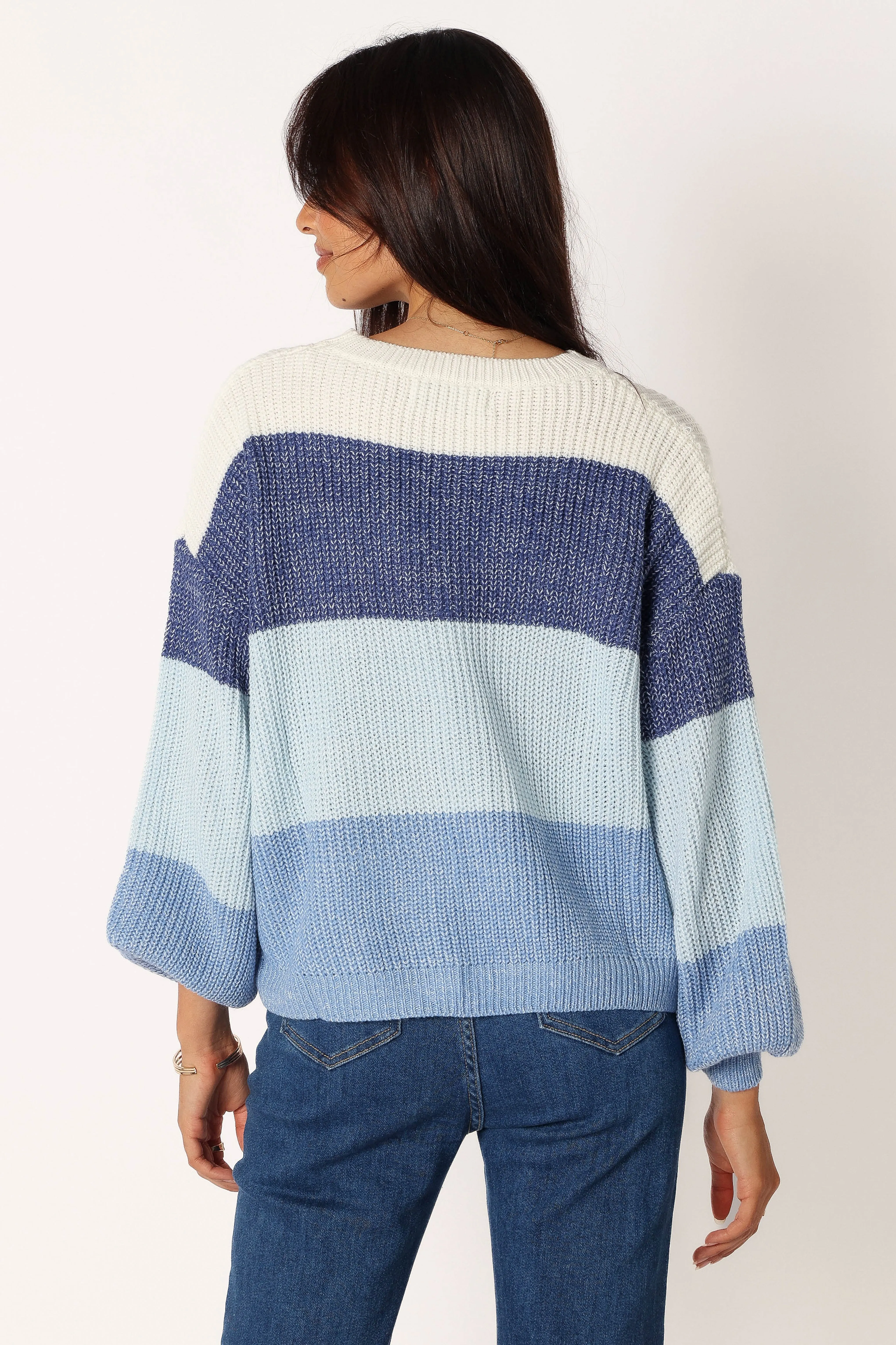Danielle Knit Sweater - Blue Multi