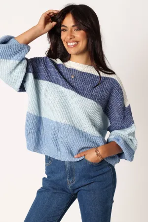 Danielle Knit Sweater - Blue Multi