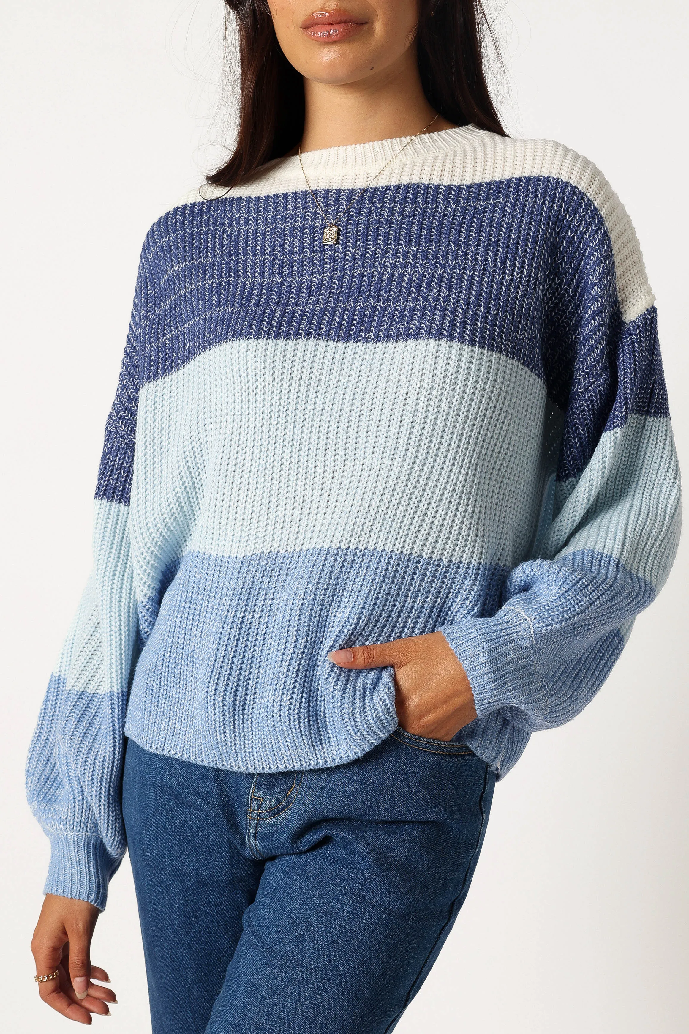 Danielle Knit Sweater - Blue Multi