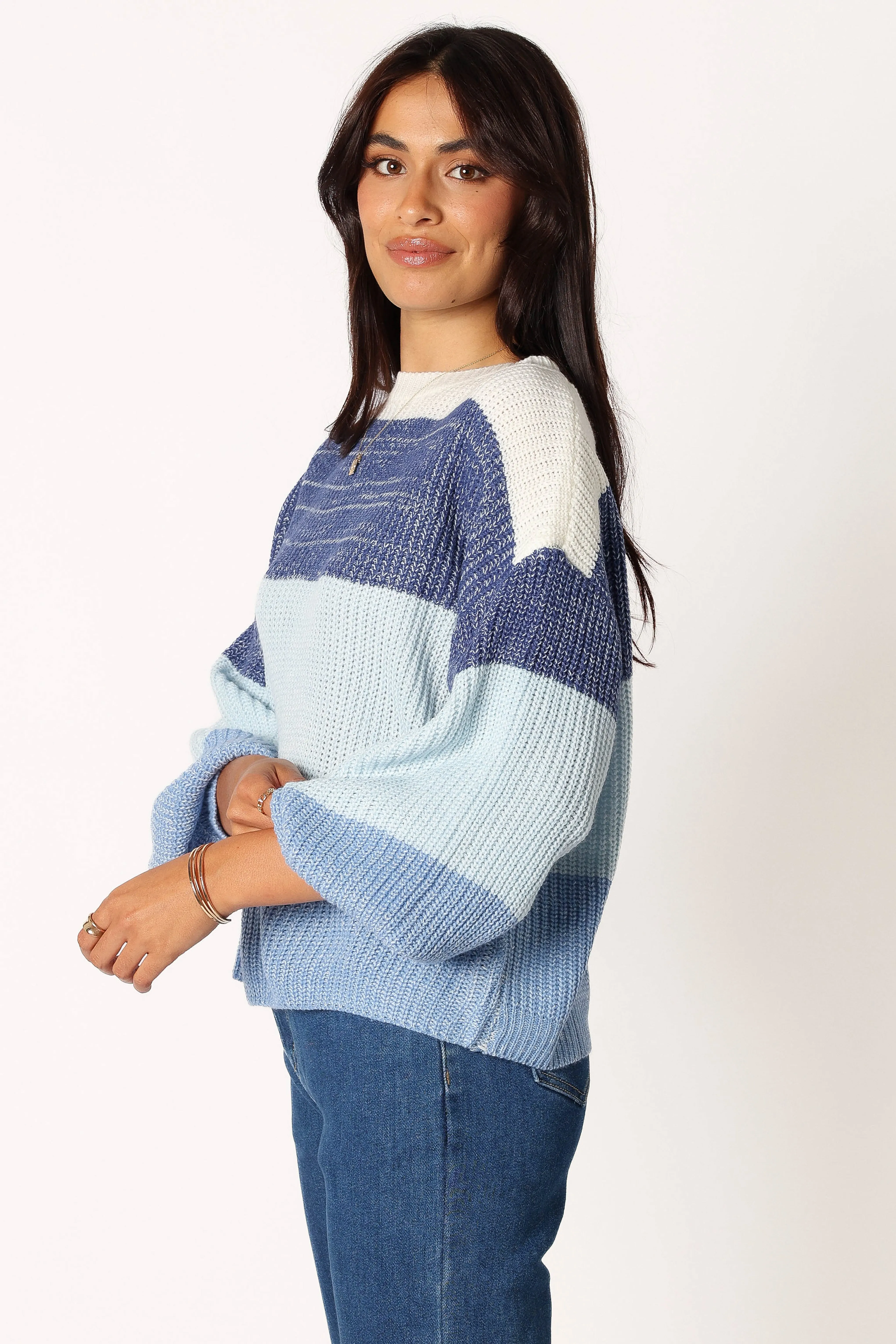 Danielle Knit Sweater - Blue Multi