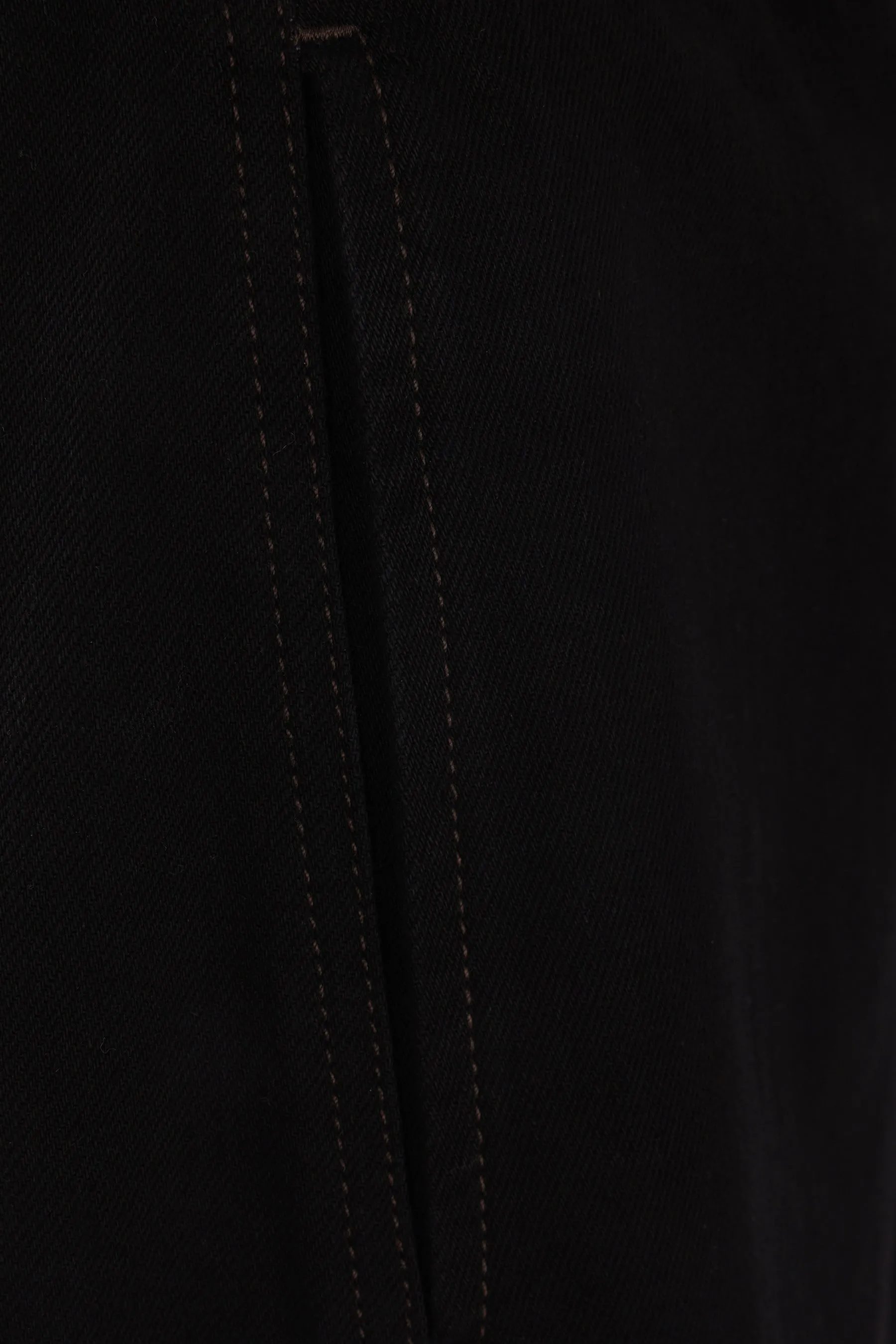 denim wide-leg twisted jeans