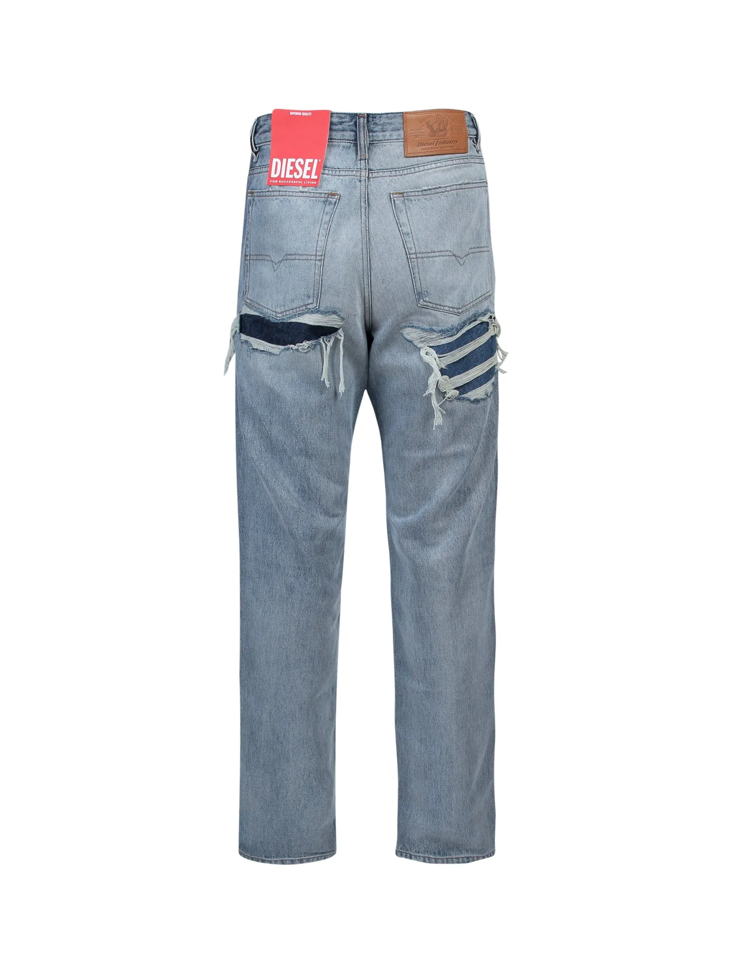 Diesel 1995 Ripped Straight Leg Jeans