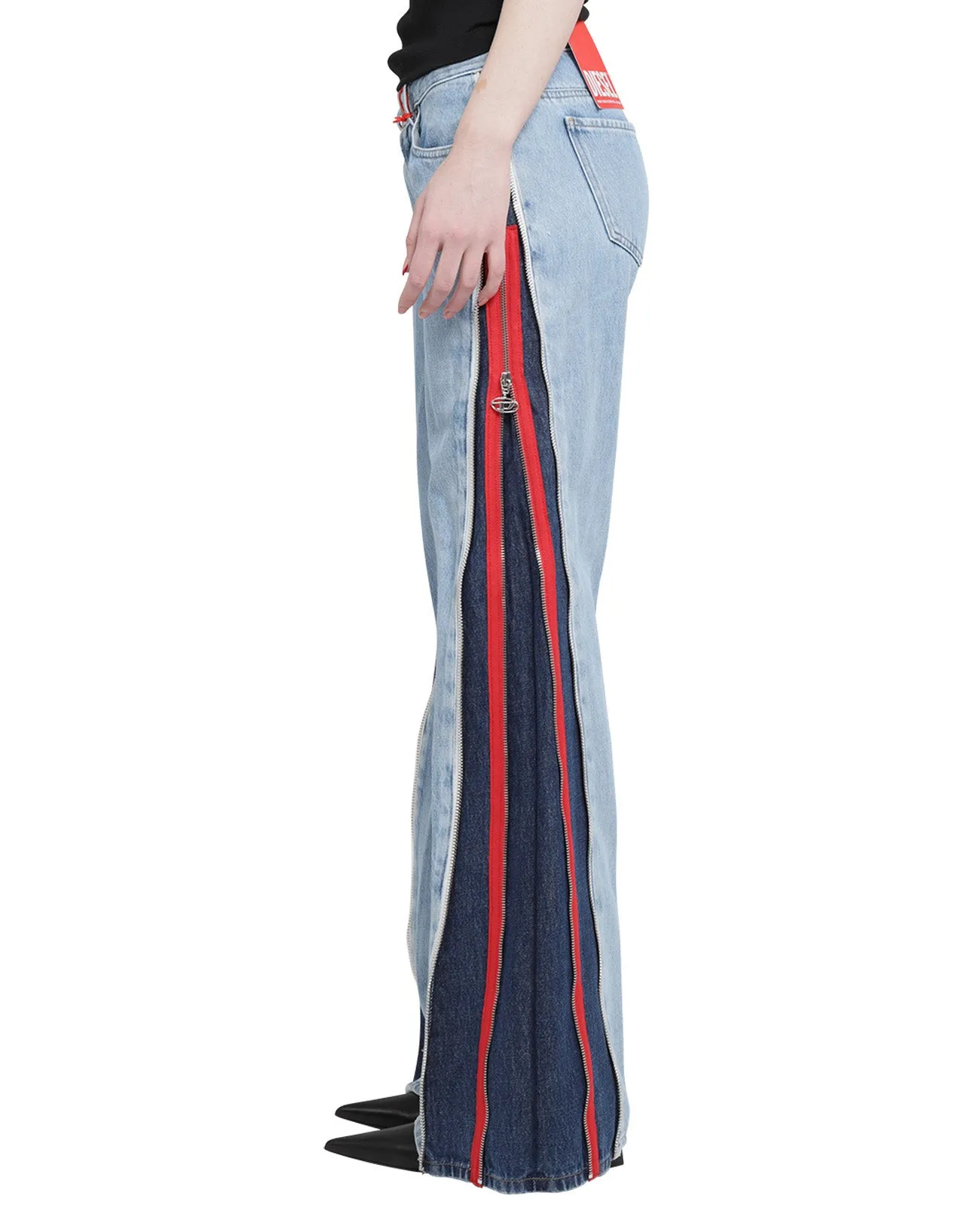 Diesel 2002 Side-Zipped Straight Leg Jeans