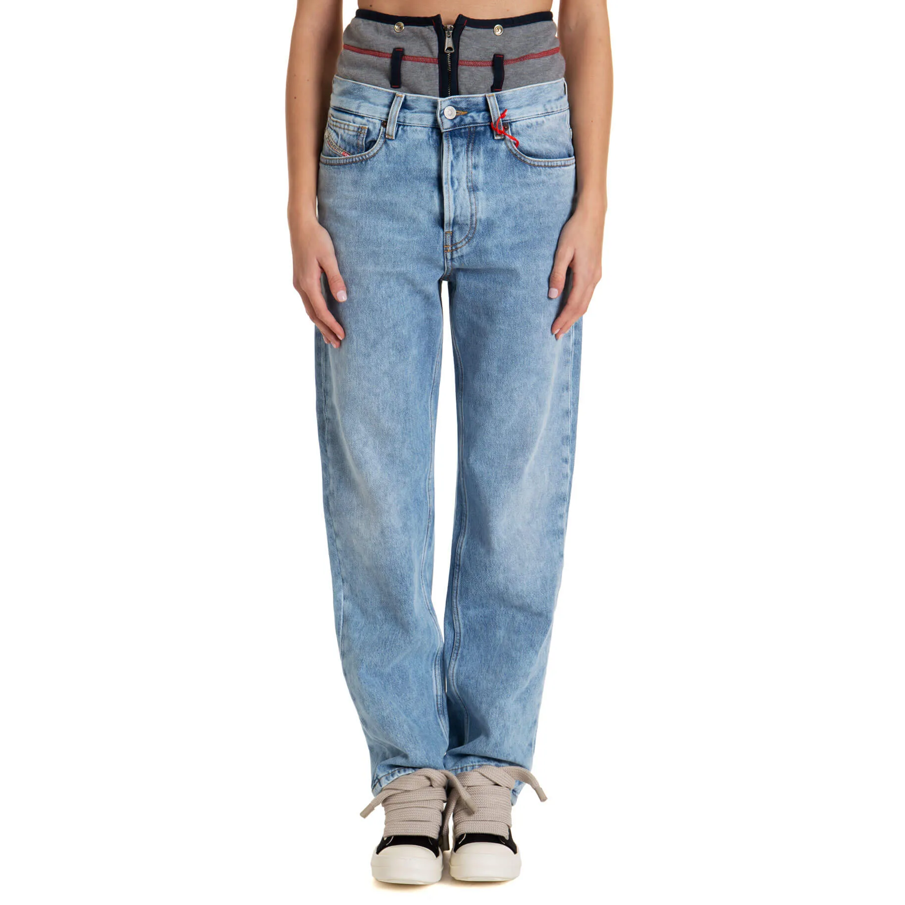 Diesel 2010 Foldable-Waist Straight Leg Jeans