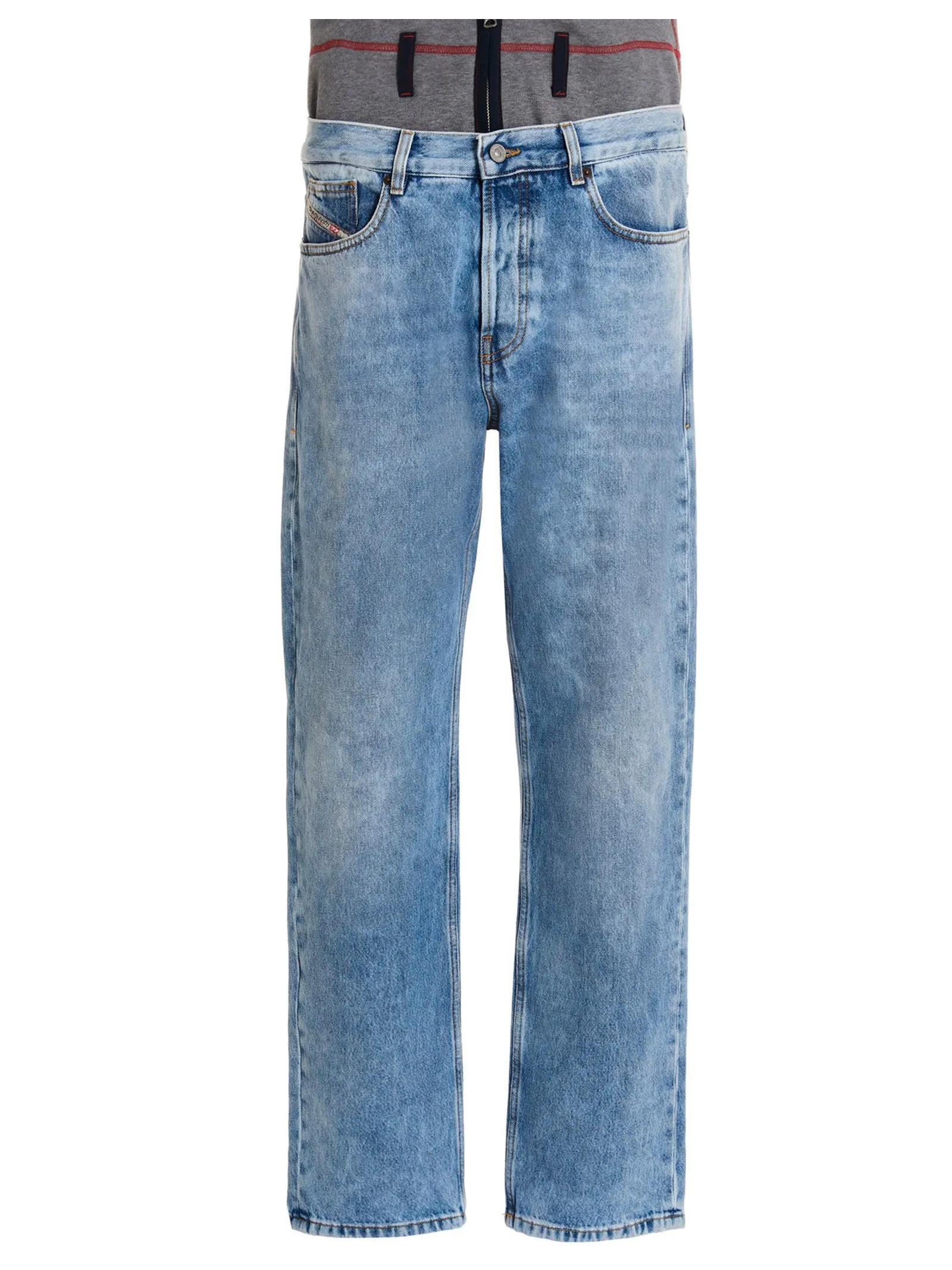 Diesel 2010 Foldable-Waist Straight Leg Jeans