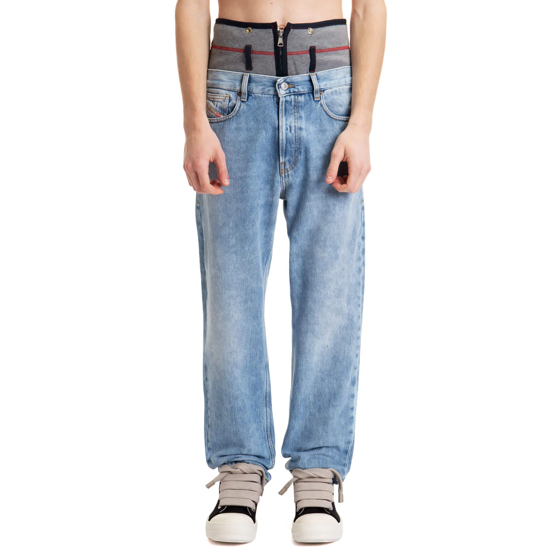 Diesel 2010 Foldable-Waist Straight Leg Jeans