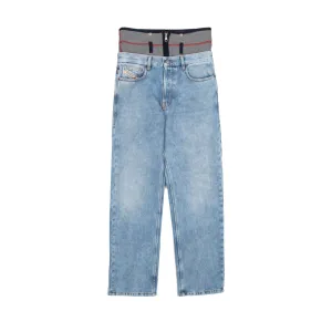 Diesel 2010 Foldable-Waist Straight Leg Jeans