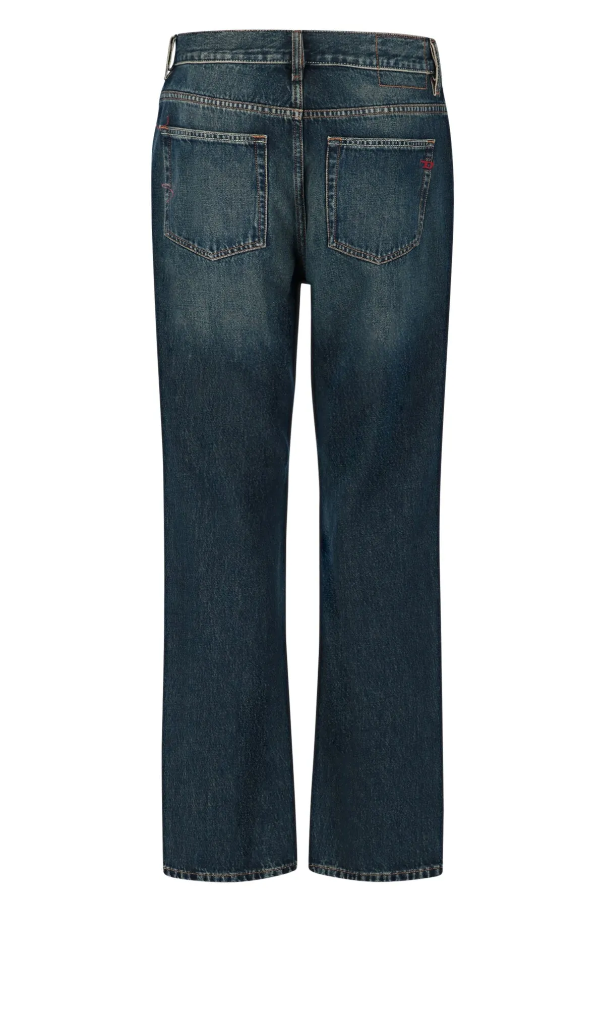 Diesel 2020 D-Viker Mid-Rise Straight Leg Jeans