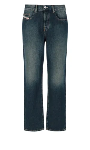 Diesel 2020 D-Viker Mid-Rise Straight Leg Jeans