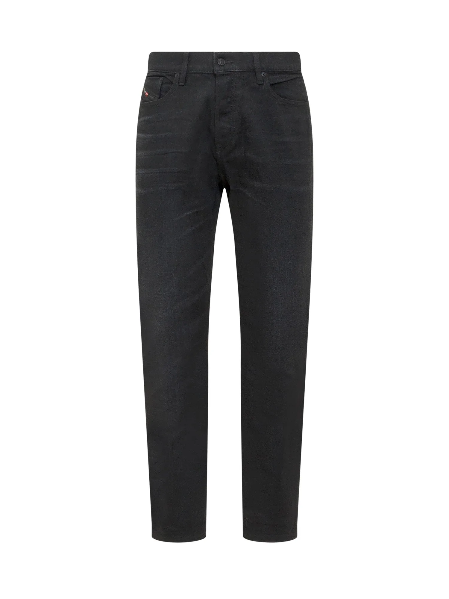 Diesel Logo Patch Straight Leg Jeans