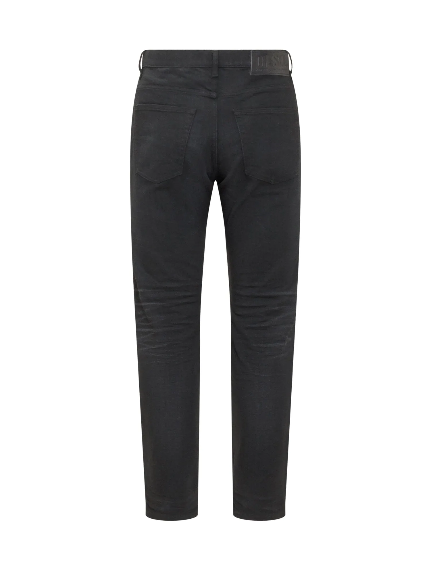 Diesel Logo Patch Straight Leg Jeans