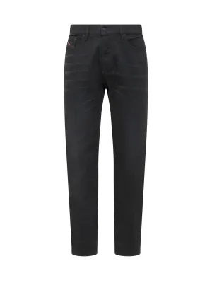 Diesel Logo Patch Straight Leg Jeans