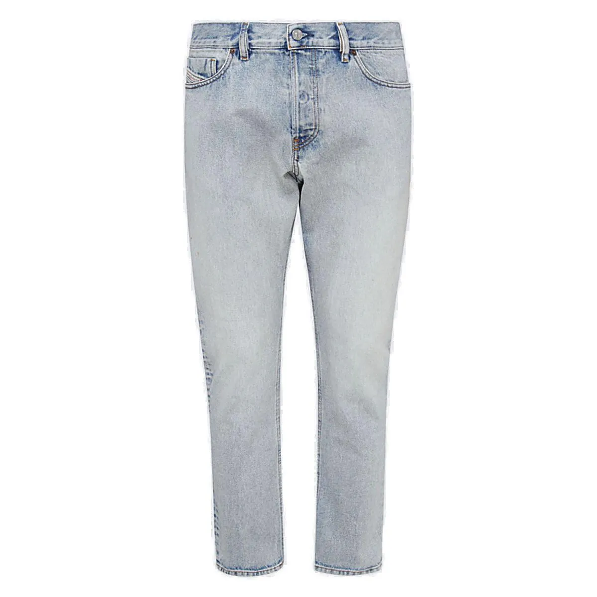 Diesel Low-Rise Straight Leg Jeans