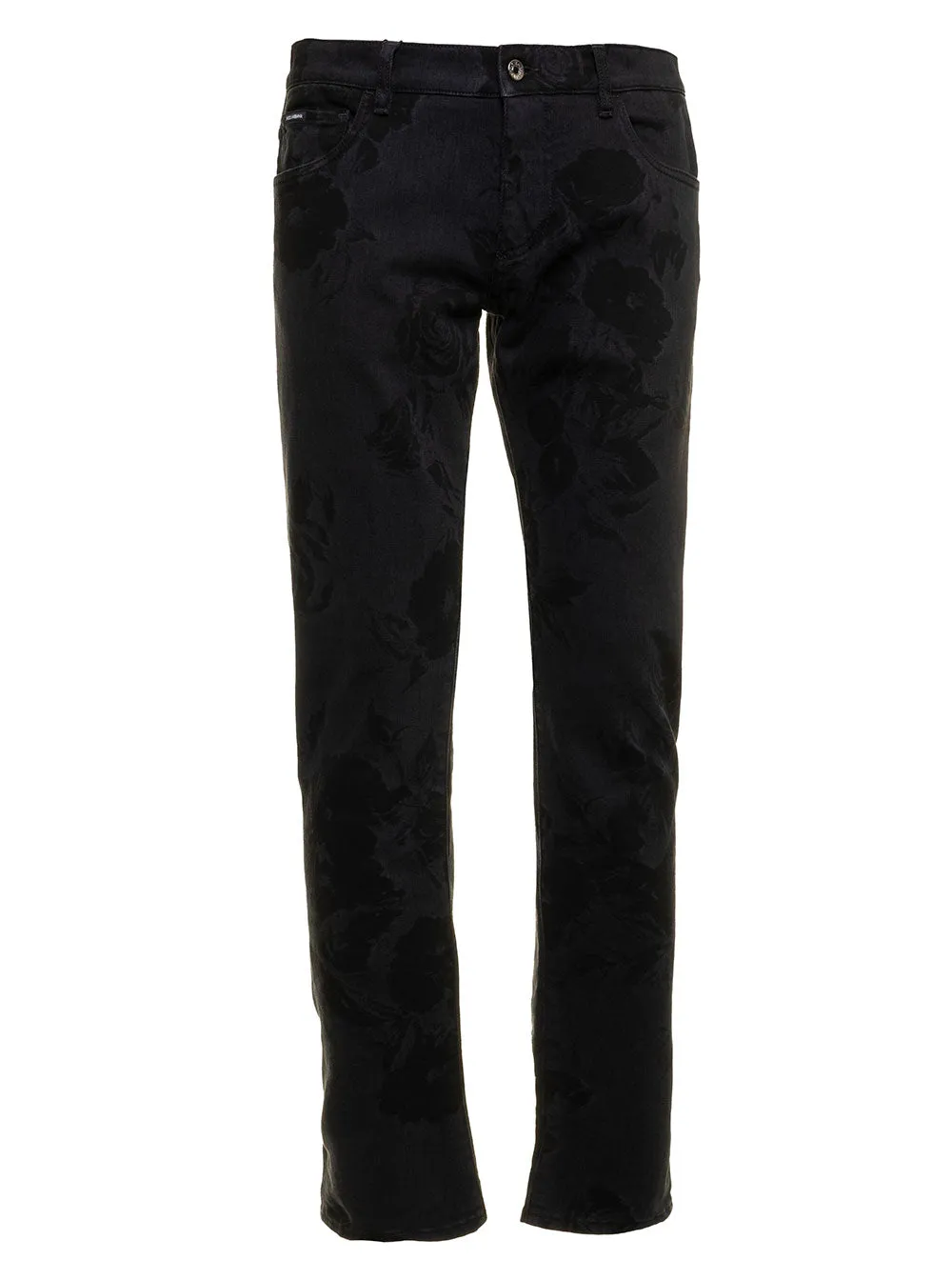 Dolce & Gabbana Logo Patch Skinny Jeans