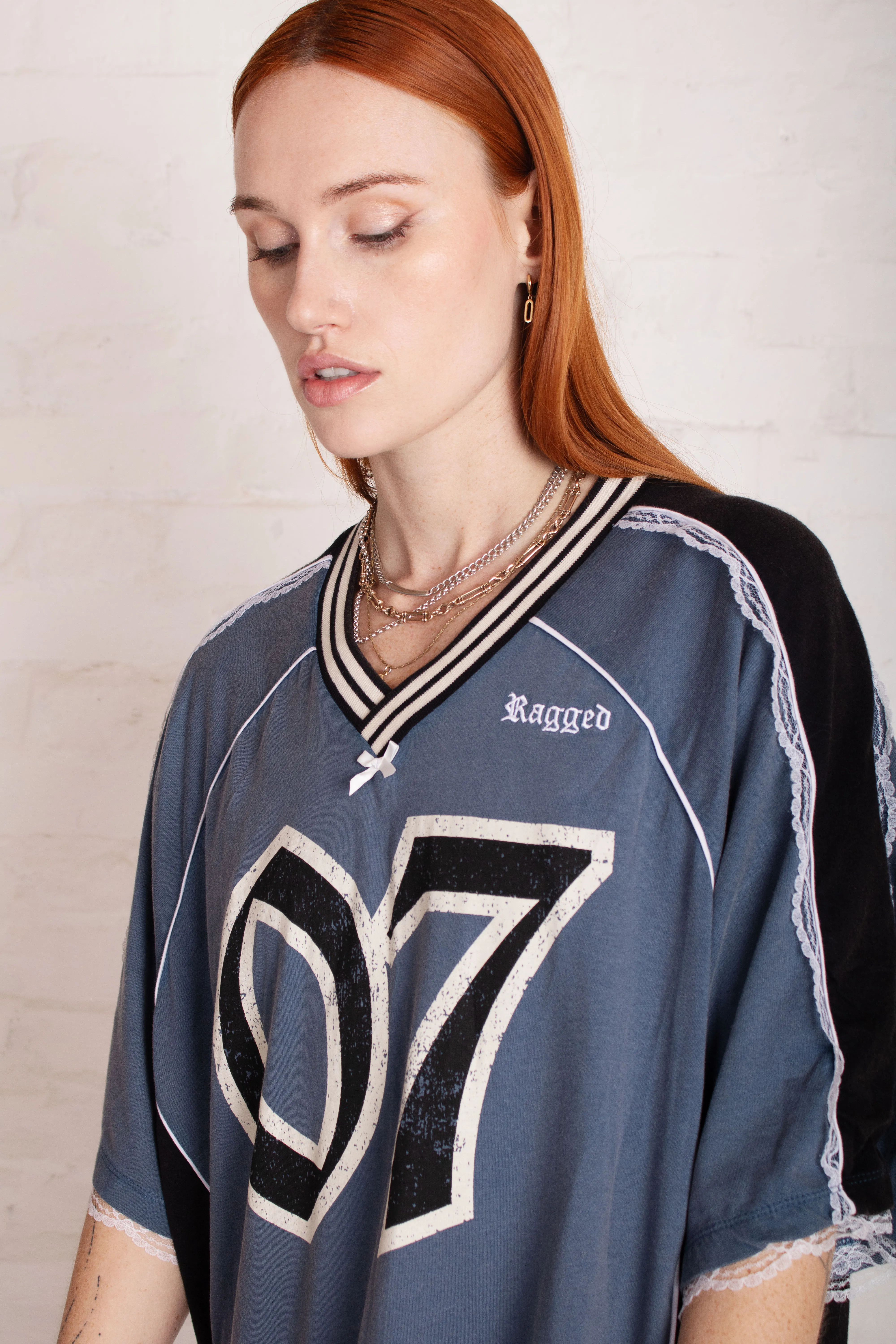 Drain Varsity T-shirt Mini Dress
