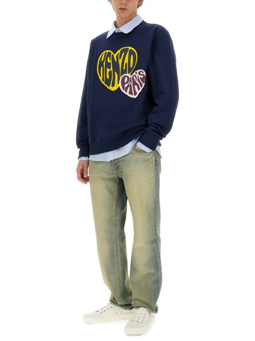 'Drawn Varsity' Slim Bara Jeans