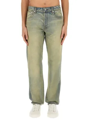 'Drawn Varsity' Slim Bara Jeans