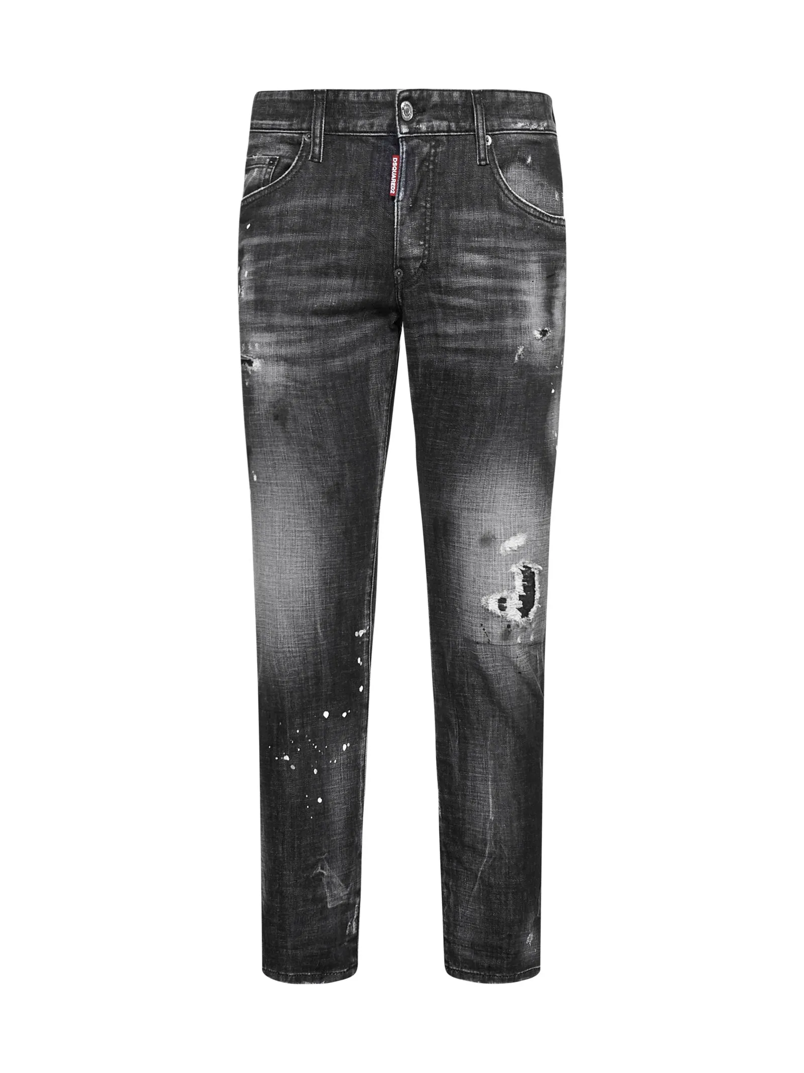 Dsquared2 Distressed Effect Slim Cut Jeans