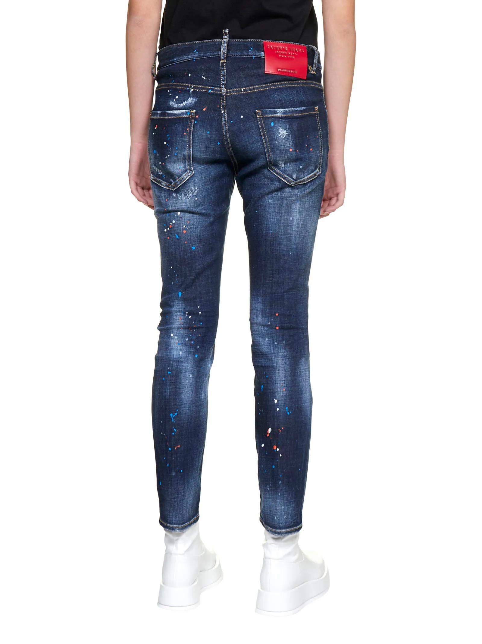 Dsquared2 Distressed Effect Straight Leg Jeans