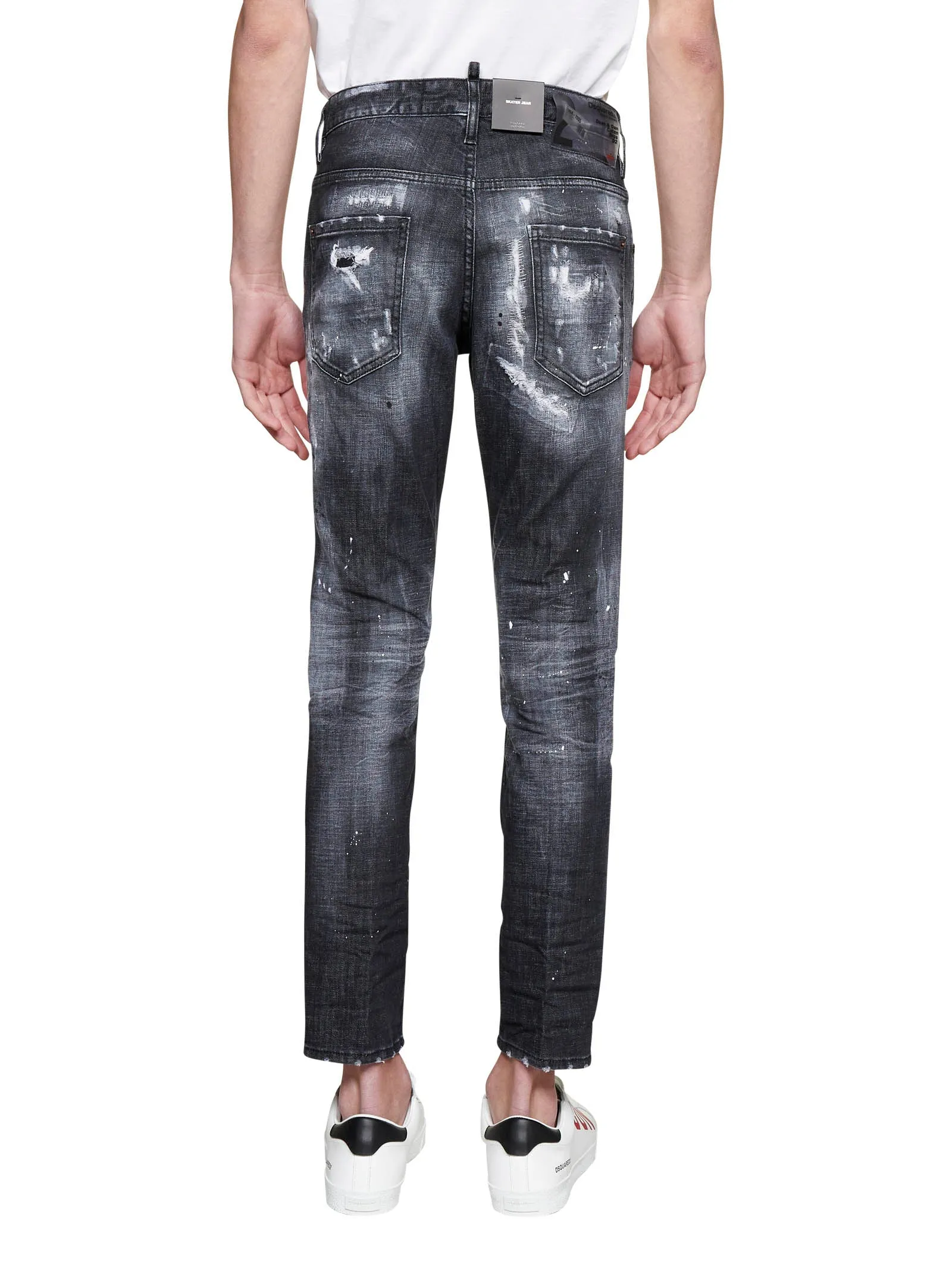 Dsquared2 Distressed Mid-Rise Jeans