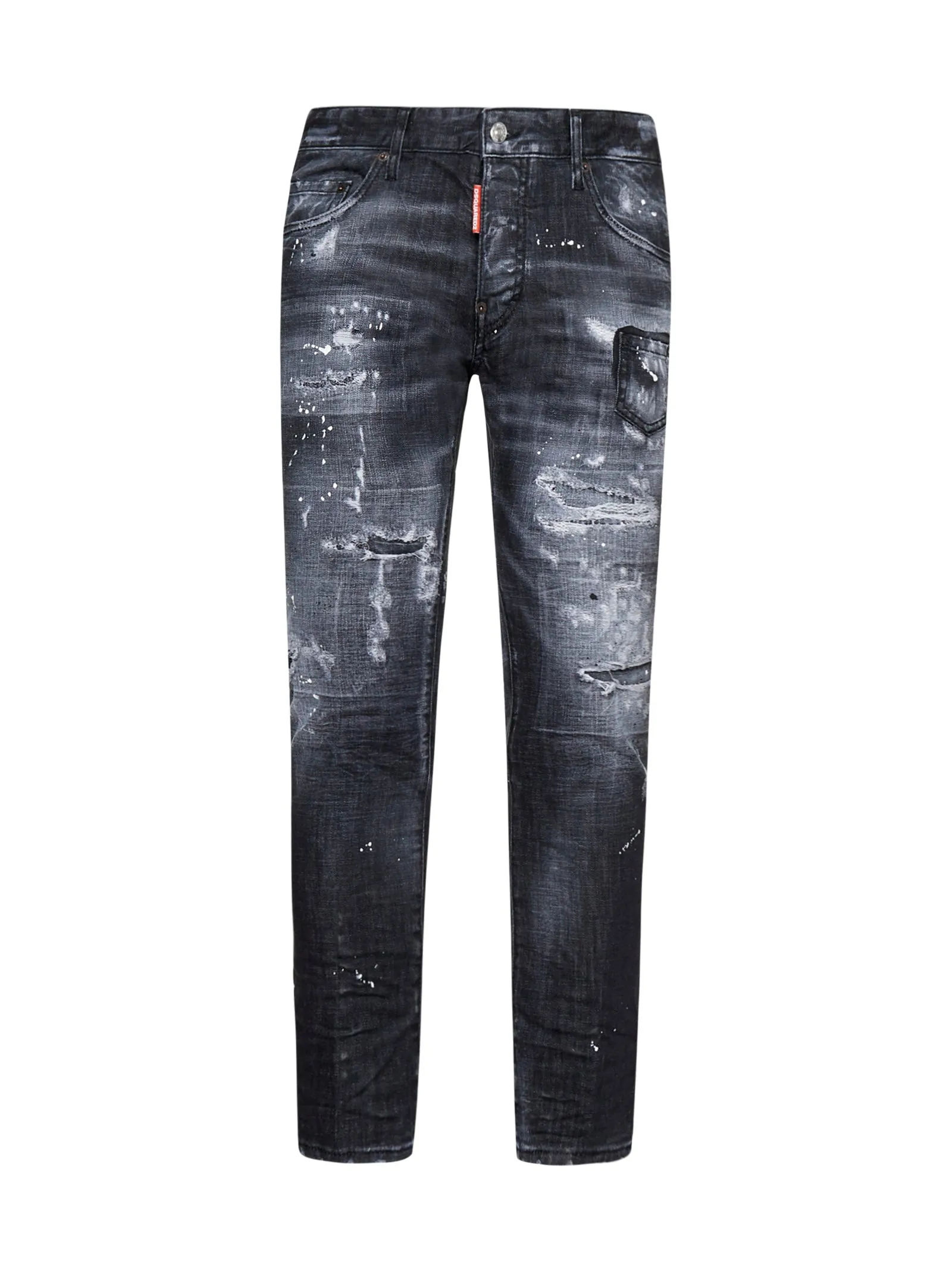 Dsquared2 Distressed Mid-Rise Jeans