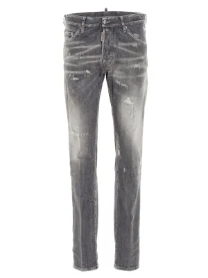 Dsquared2 Distressed Straight Leg Jeans
