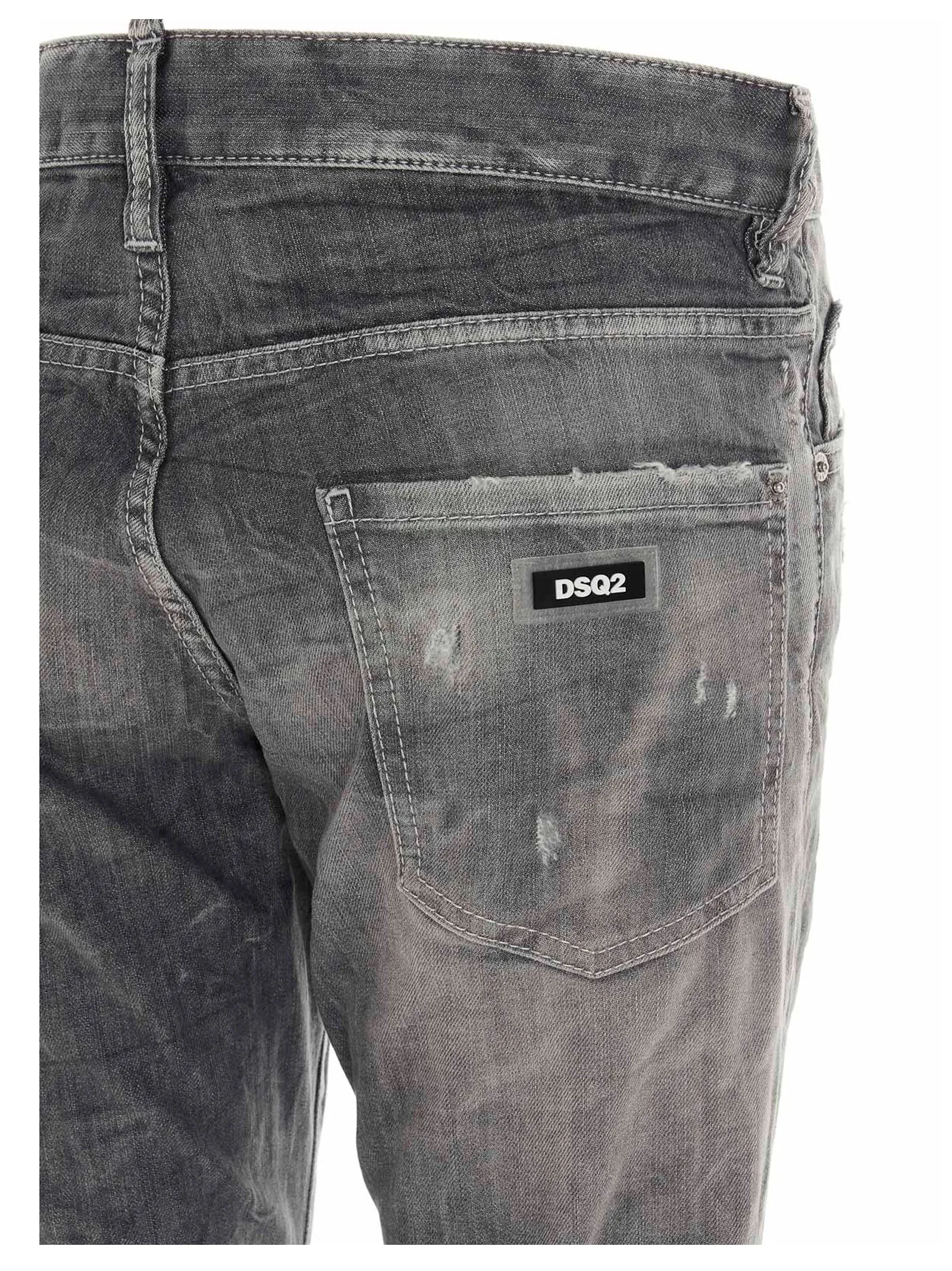 Dsquared2 Distressed Straight Leg Jeans