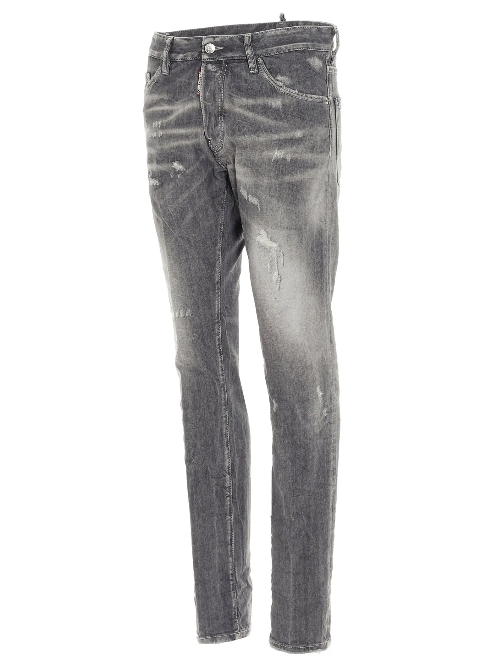 Dsquared2 Distressed Straight Leg Jeans