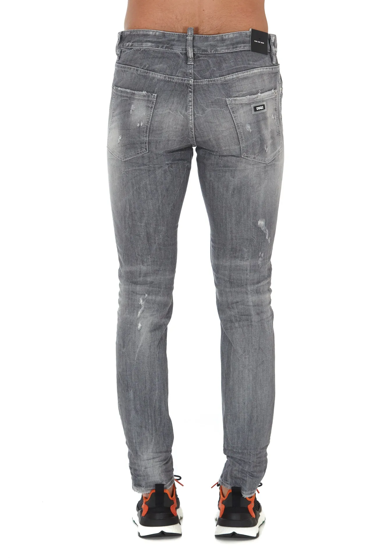 Dsquared2 Distressed Straight Leg Jeans