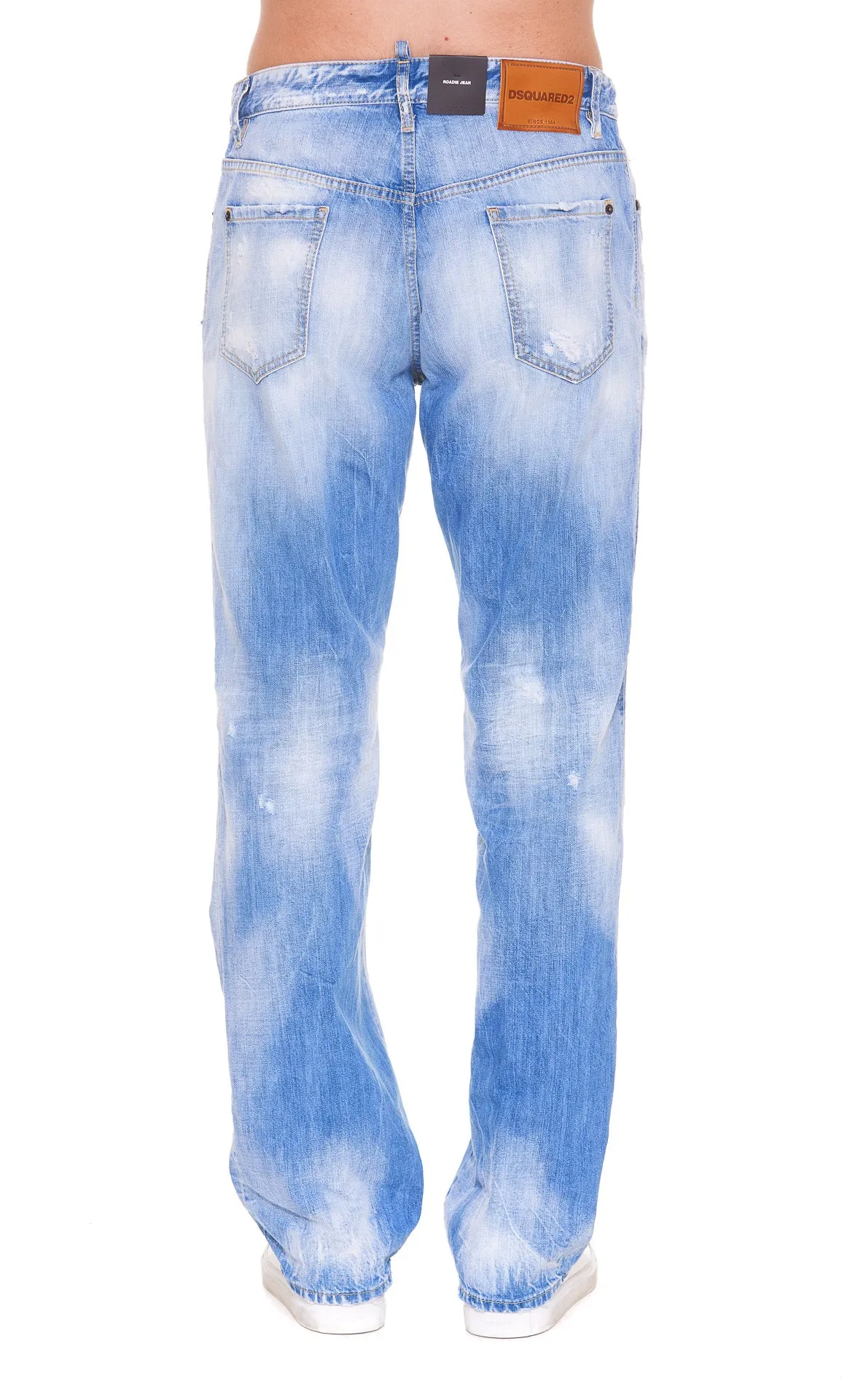 Dsquared2 Distressed Wide Leg Jeans