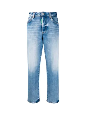 Dsquared2 High Waisted Bleached Jeans