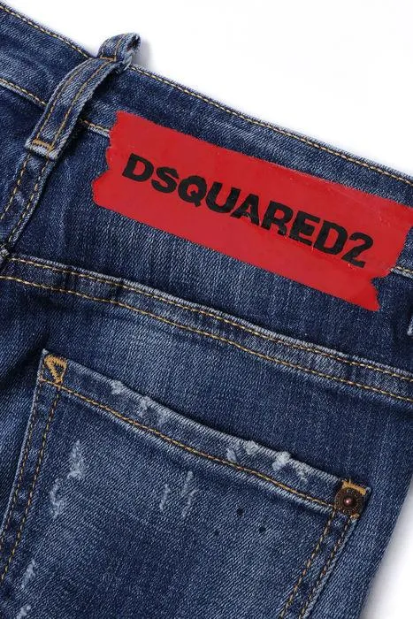 Dsquared2 Kids Logo Detailed Straight Leg Jeans