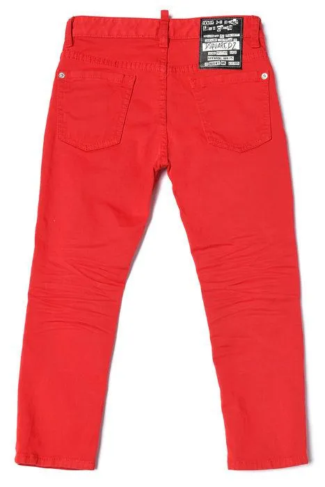 Dsquared2 Kids Logo Patch Skinny Cut Jeans