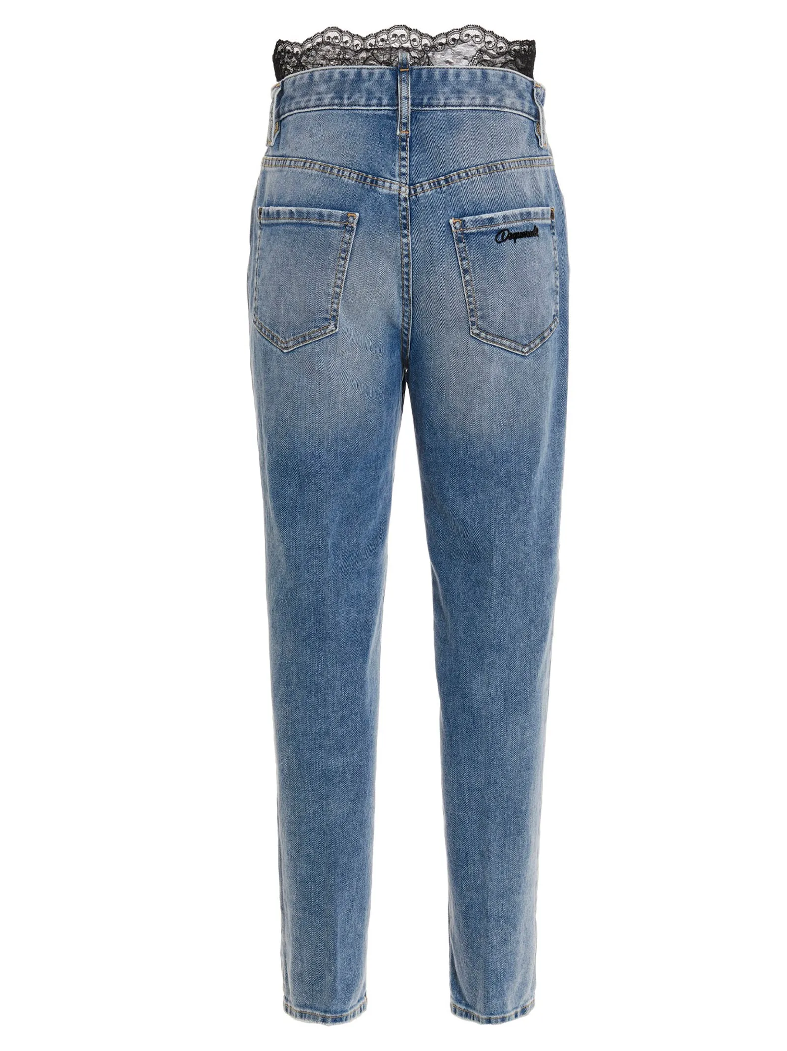 Dsquared2 Lace Detailed Tapered-Leg Jeans