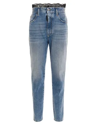 Dsquared2 Lace Detailed Tapered-Leg Jeans