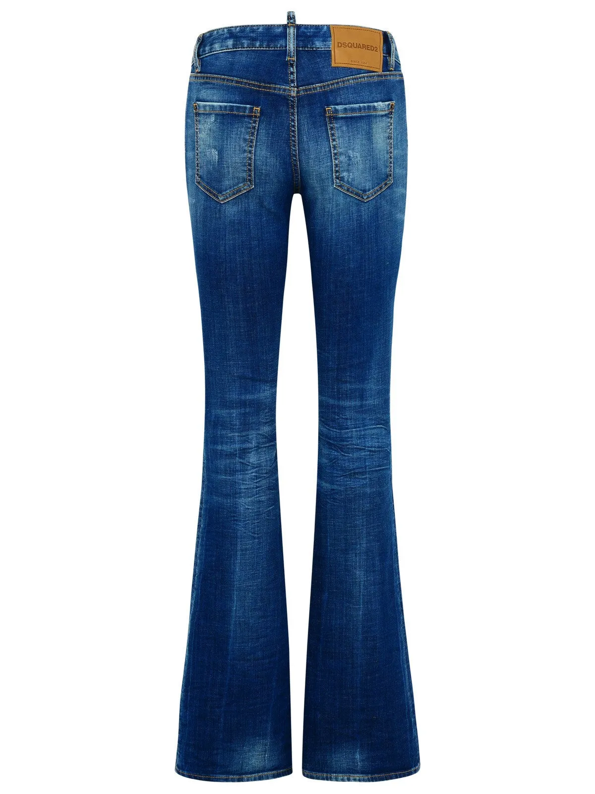 Dsquared2 Logo Patch Low Rise Flared Jeans